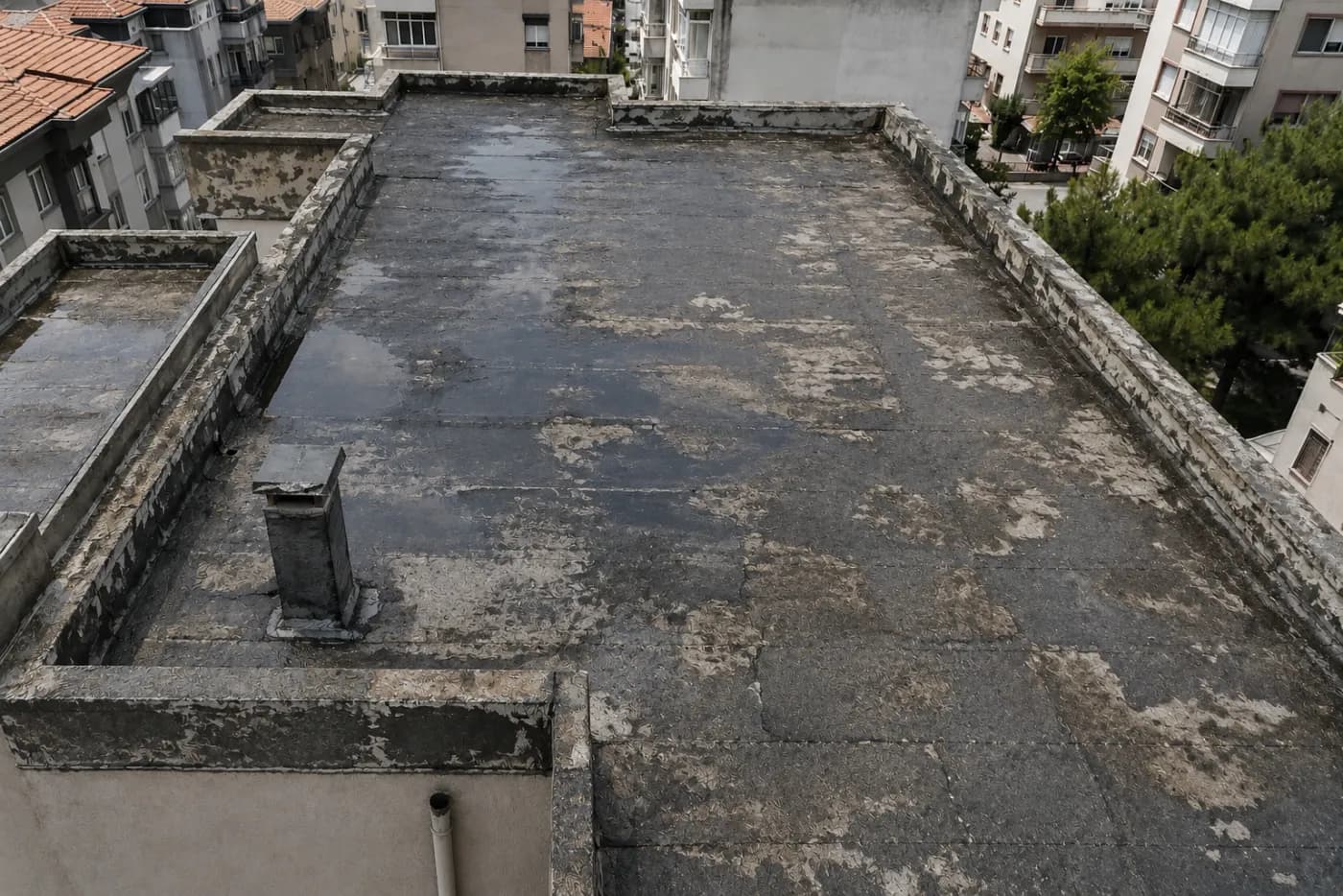 Apartman Terası Su Yalıtımı — öncesi