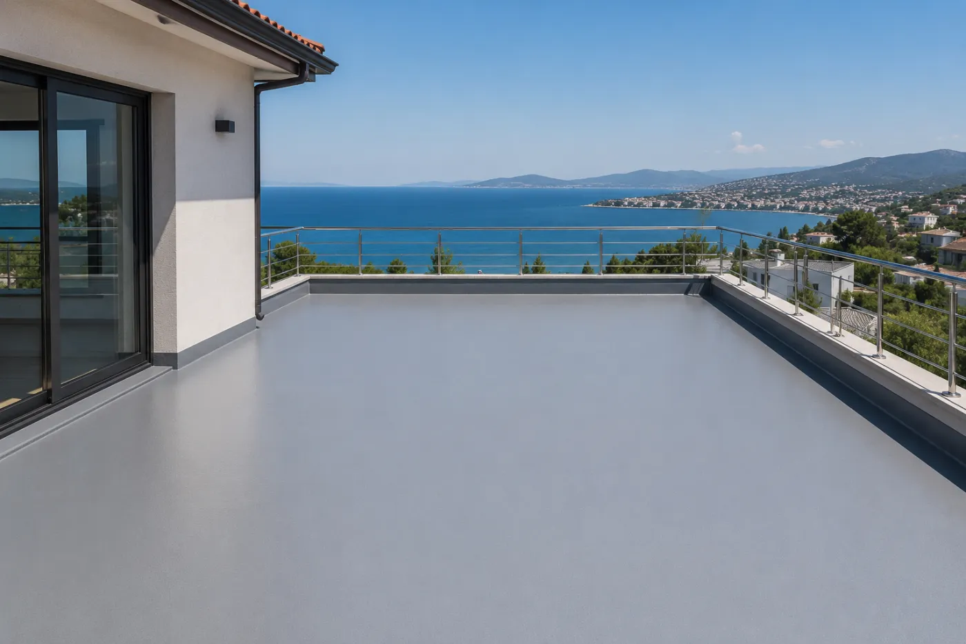 Villa Teras Poliüretan Uygulama — sonrası
