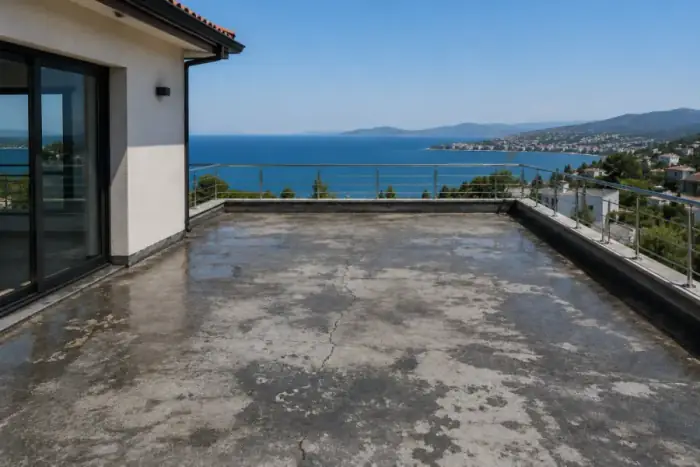 Villa Teras Poliüretan Uygulama — öncesi